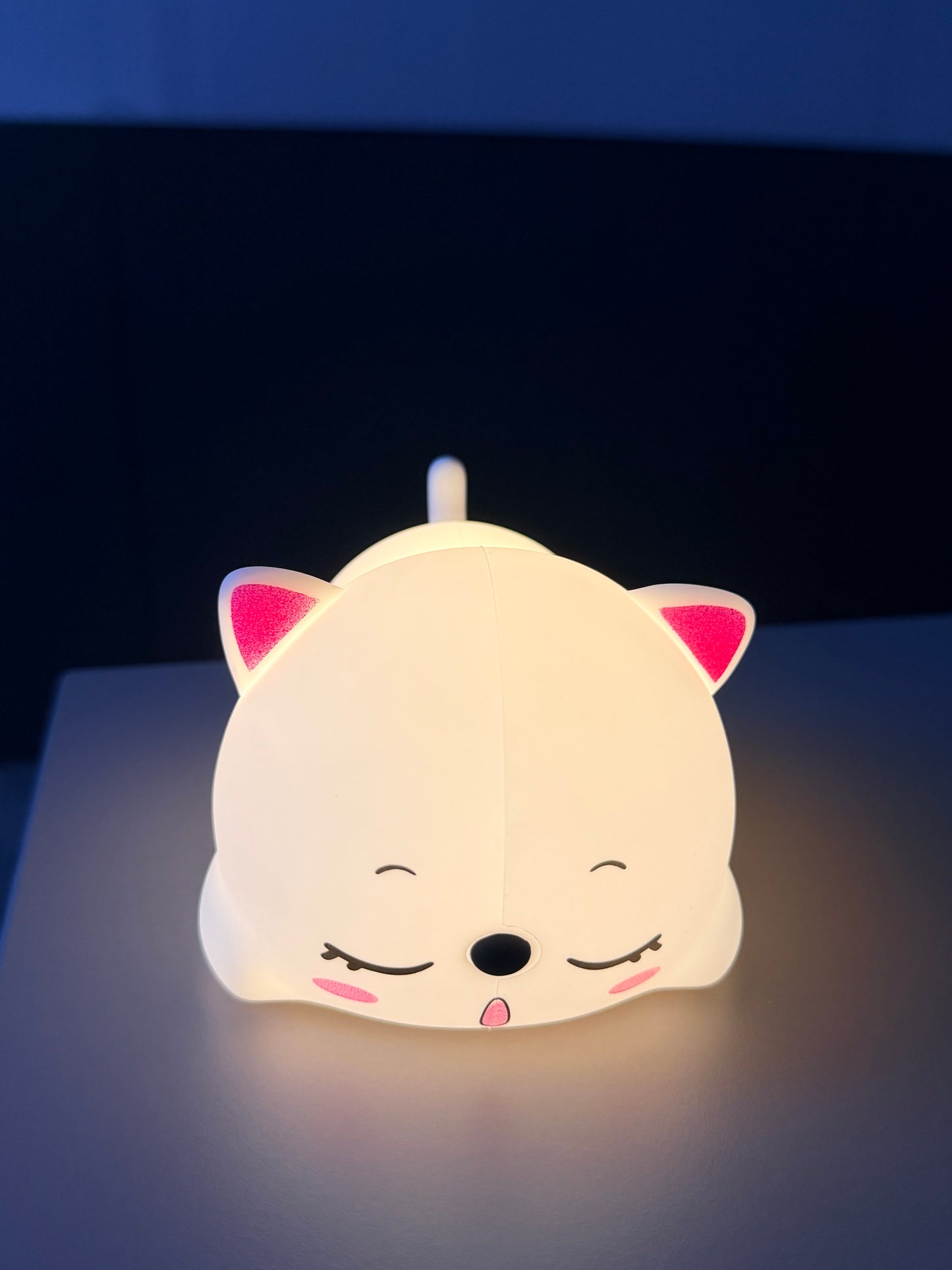 Silicone Lying Cat Night Light