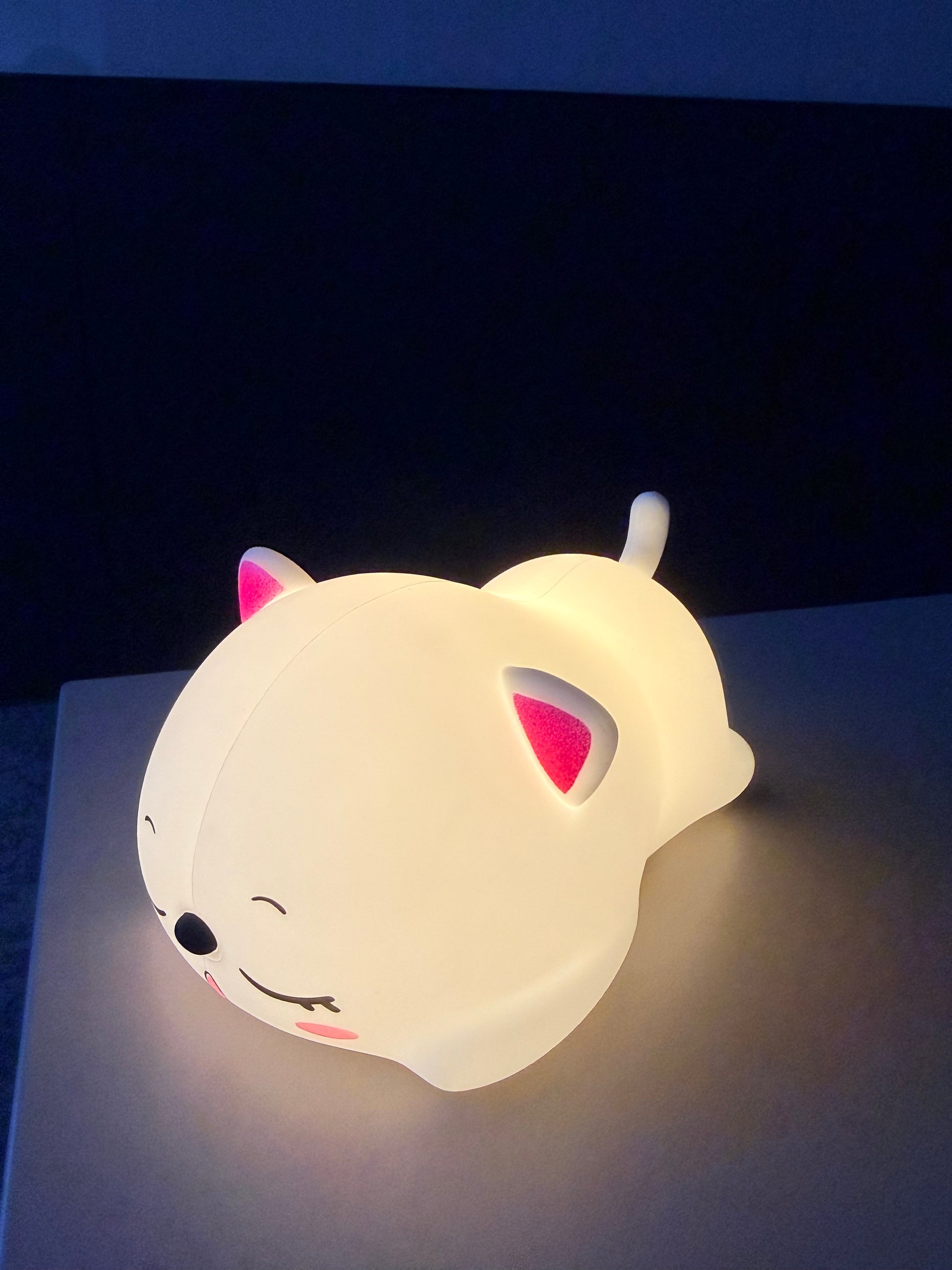 Silicone Lying Cat Night Light