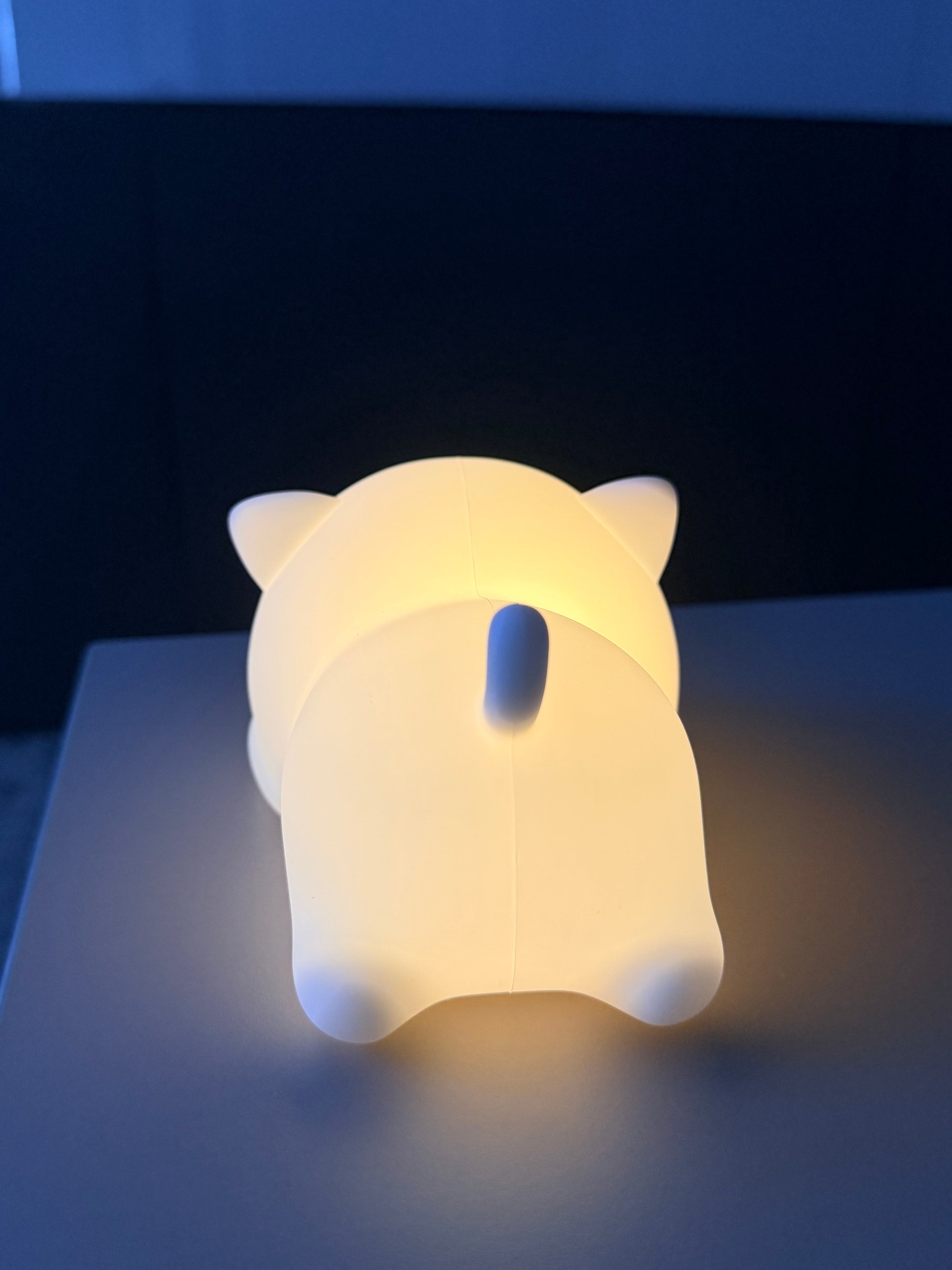 Silicone Lying Cat Night Light