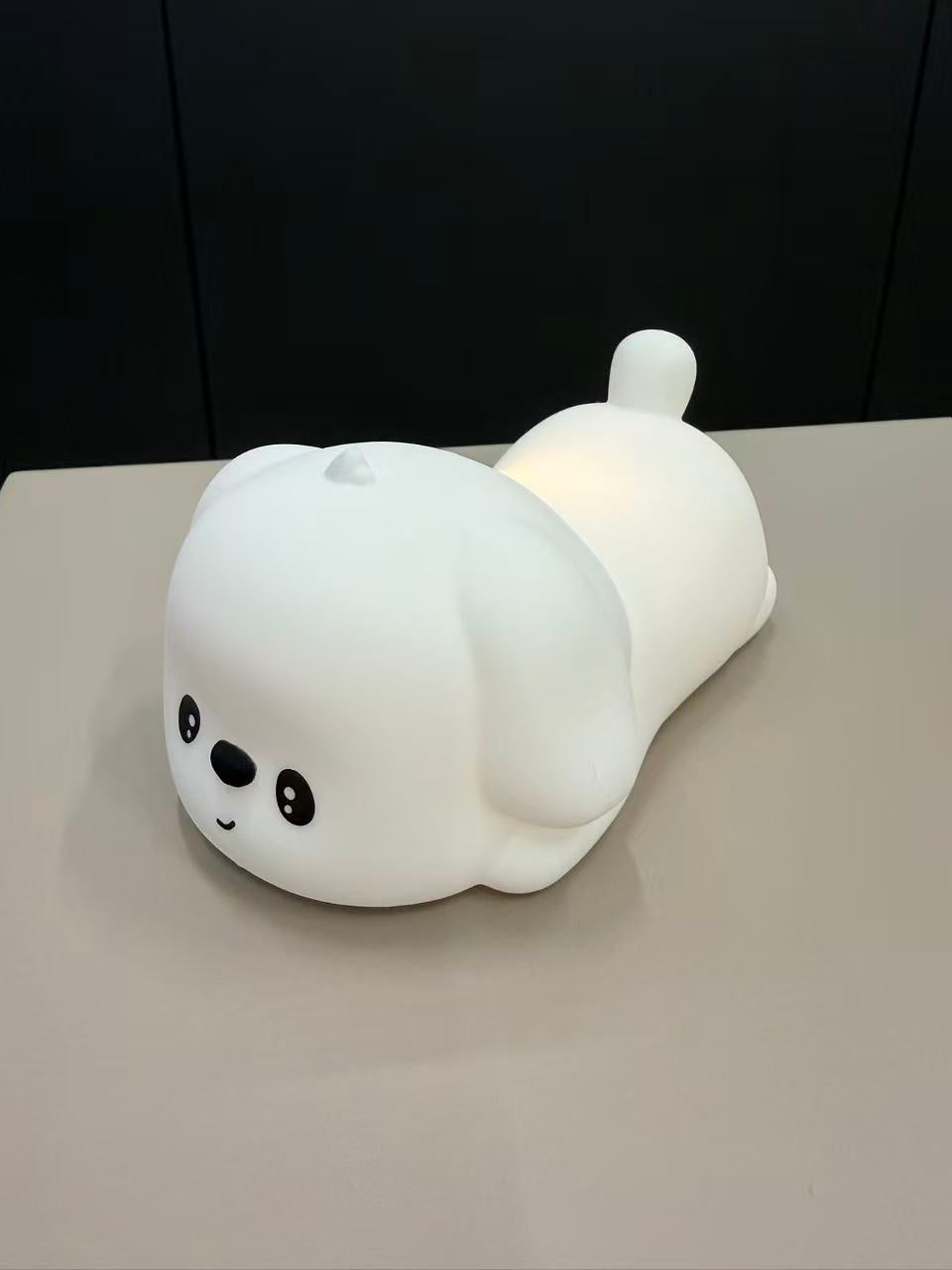 Silicone Lying Dog Night Light