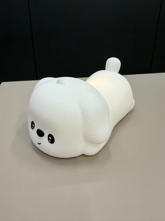 Silicone Lying Dog Night Light